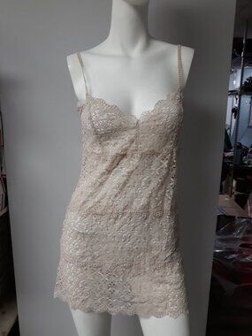 Only Hearts Nylon BABYDOLL   Cream Medium New Without Tags!
